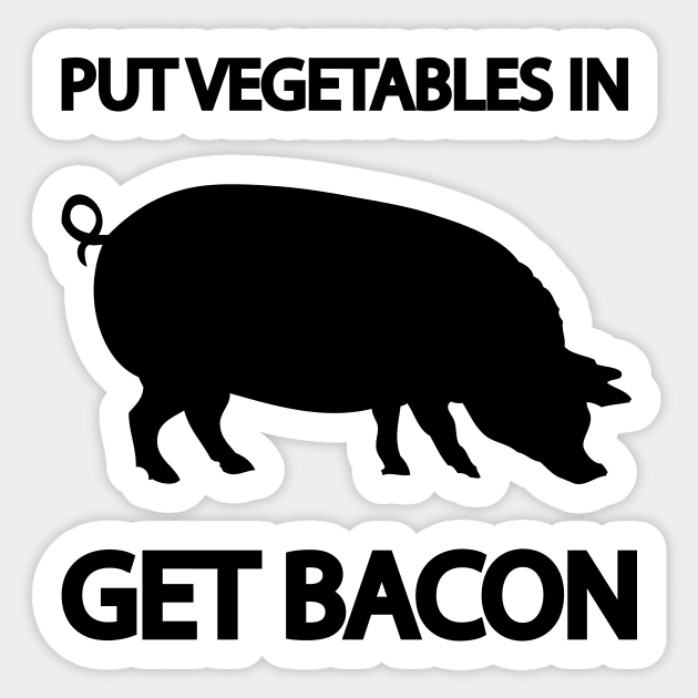 Get bacon! Sticker by nektarinchen